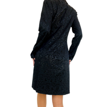 Load image into Gallery viewer, Long Black Brocade Blazer
