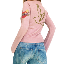Load image into Gallery viewer, Early 2000s Pink Embroidered Sweater
