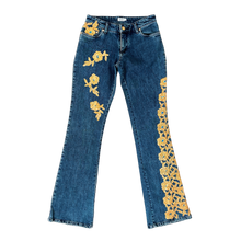 Load image into Gallery viewer, Caché Gold Embellished Jeans
