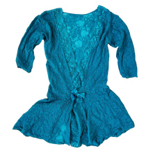 Load image into Gallery viewer, Lacy Turquoise Lingerie Top
