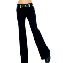 Load image into Gallery viewer, Caché Black Belted Flare Pants
