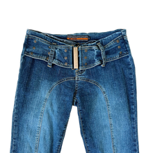 Load image into Gallery viewer, Early 2000s Funky Buckle Jeans
