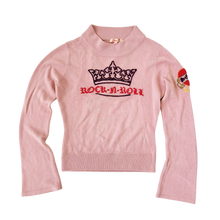 Load image into Gallery viewer, Early 2000s Pink Embroidered Sweater
