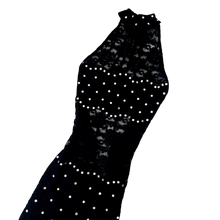Load image into Gallery viewer, Vintage Lacy Rhinestone Maxi Dress
