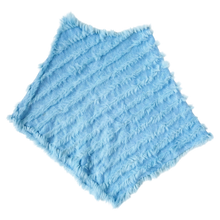 Load image into Gallery viewer, Baby Blue Furry Poncho
