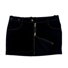 Load image into Gallery viewer, Denim Double Zip Mini Skirt
