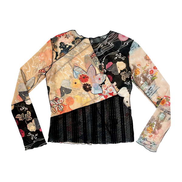 90s Mesh Geisha Top
