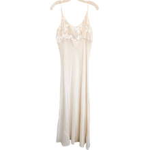 Load image into Gallery viewer, Vintage Creamy Silk Maxi Slip Dress

