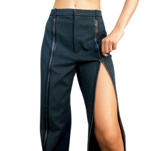 Load image into Gallery viewer, French Vintage Zip Up Trousers

