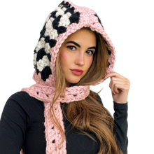 Load image into Gallery viewer, Pretty In Pink Crochet Scoodie
