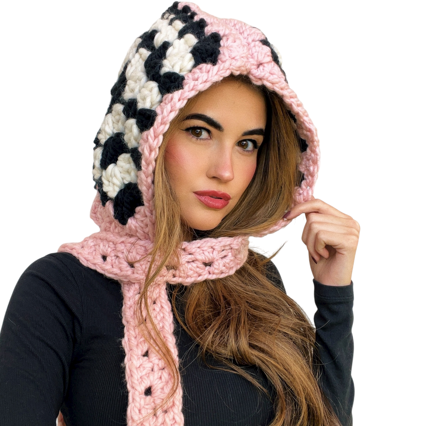 Pretty In Pink Crochet Scoodie