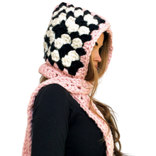 Load image into Gallery viewer, Pretty In Pink Crochet Scoodie
