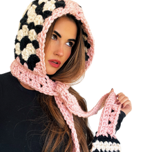 Load image into Gallery viewer, Pretty In Pink Crochet Scoodie
