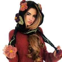 Load image into Gallery viewer, Forest Fairy Crochet Scoodie
