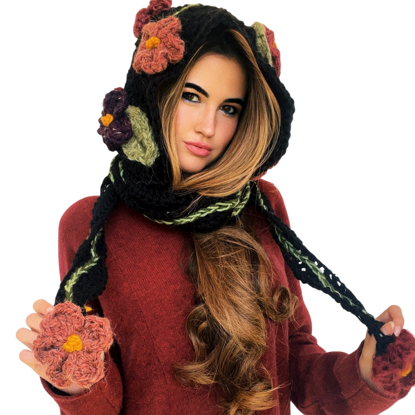 Forest Fairy Crochet Scoodie