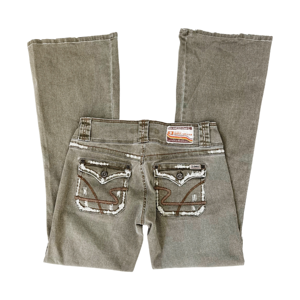 Z. Cavaricci Faded Olive Jeans