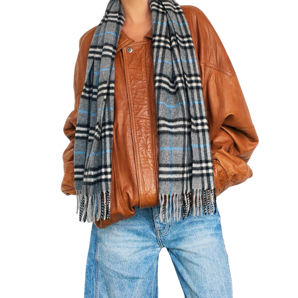 Italian Vintage Leather Bomber Jacket