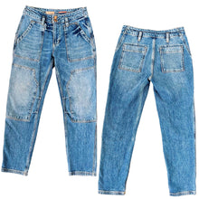 Load image into Gallery viewer, Tapered Cargo Style Jeans

