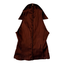Load image into Gallery viewer, Vintage Chocolate Brown Collared Top

