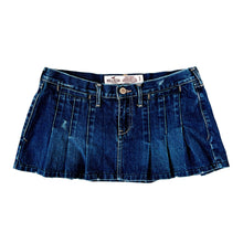 Load image into Gallery viewer, Early 2000s Pleated Denim Mini Skirt
