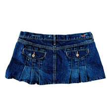 Load image into Gallery viewer, Early 2000s Pleated Denim Mini Skirt
