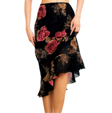 Load image into Gallery viewer, 90s Sparkly Floral Midi Skirt
