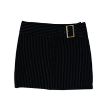 Load image into Gallery viewer, Black Pinstriped Mini Skirt
