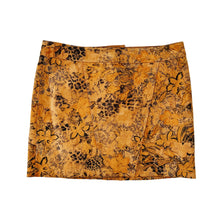 Load image into Gallery viewer, Genuine Suede Leather Floral Mini Skirt
