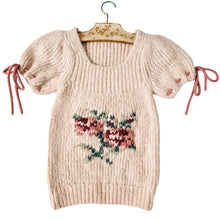 Load image into Gallery viewer, Hand Stitched Floral Sweater Top
