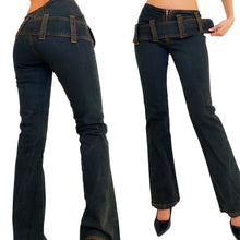 Load image into Gallery viewer, Early 2000s Jumbo Belt Jeans
