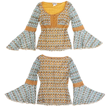 Load image into Gallery viewer, Vintage Crochet Bell Sleeve Top
