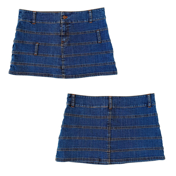 DKNY Funky Denim Mini Skirt