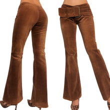 Load image into Gallery viewer, Early 2000s Brown Grommet Belt Cords
