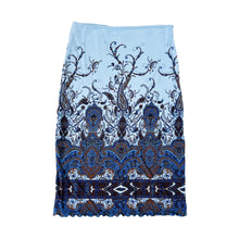 Load image into Gallery viewer, Blue Paisley Midi Skirt
