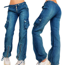 Load image into Gallery viewer, Early 2000s Denim Cargos

