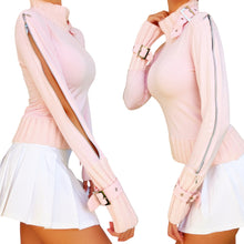 Load image into Gallery viewer, French Vintage Baby Pink Sweater Top
