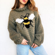 Load image into Gallery viewer, Cozy Bee Sweater by Carolannie Crochet
