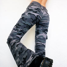 Load image into Gallery viewer, Gray Camo Cargo Pants
