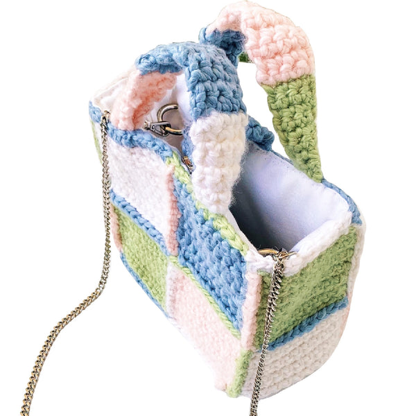 Chunky Patchwork Box Purse by Carolannie Crochet