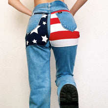 Load image into Gallery viewer, Vintage American Flag Jeans
