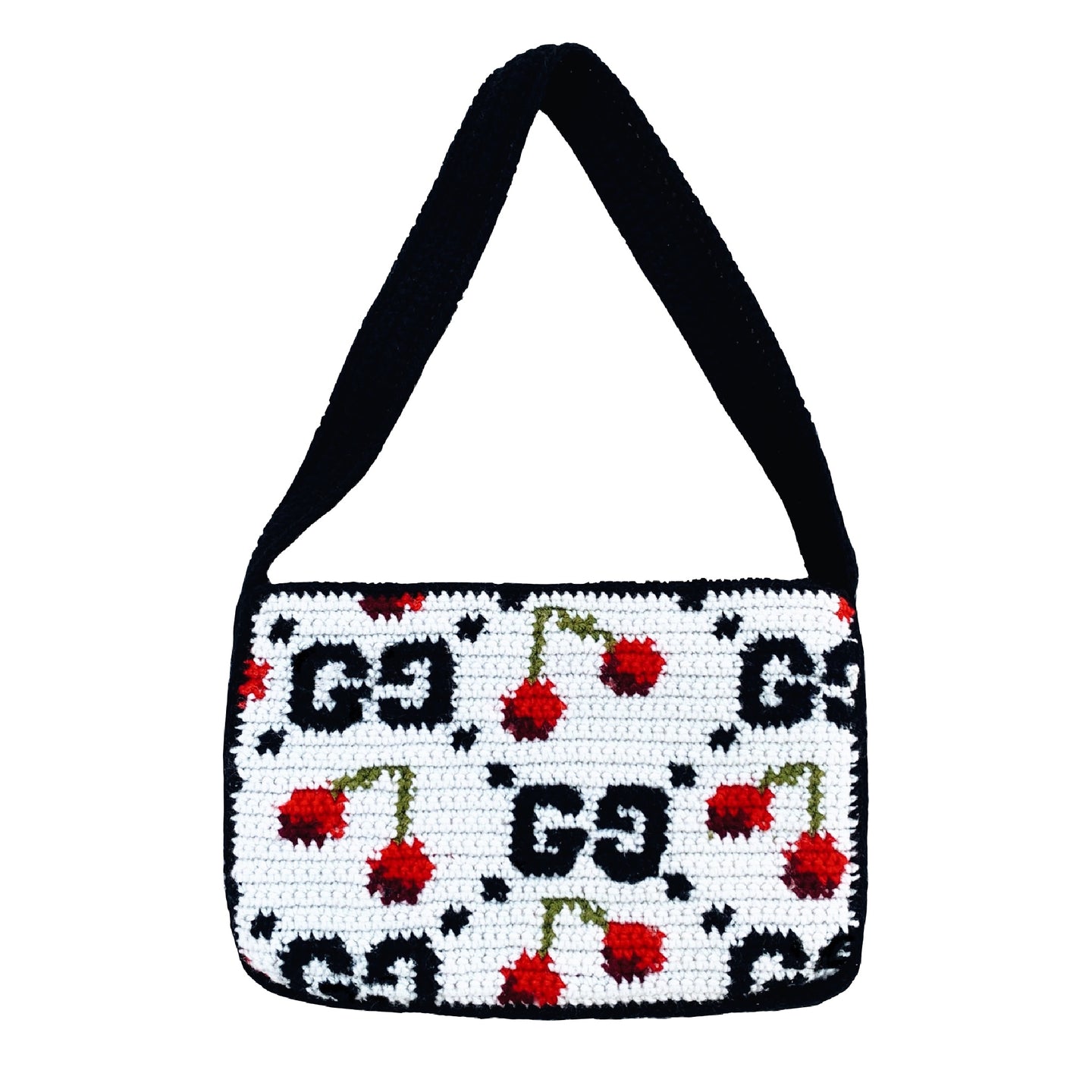 Bougie Cherry Shoulder Bag by Carolannie Crochet