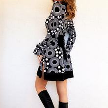 Load image into Gallery viewer, Groovy Black &amp; White Mini Dress
