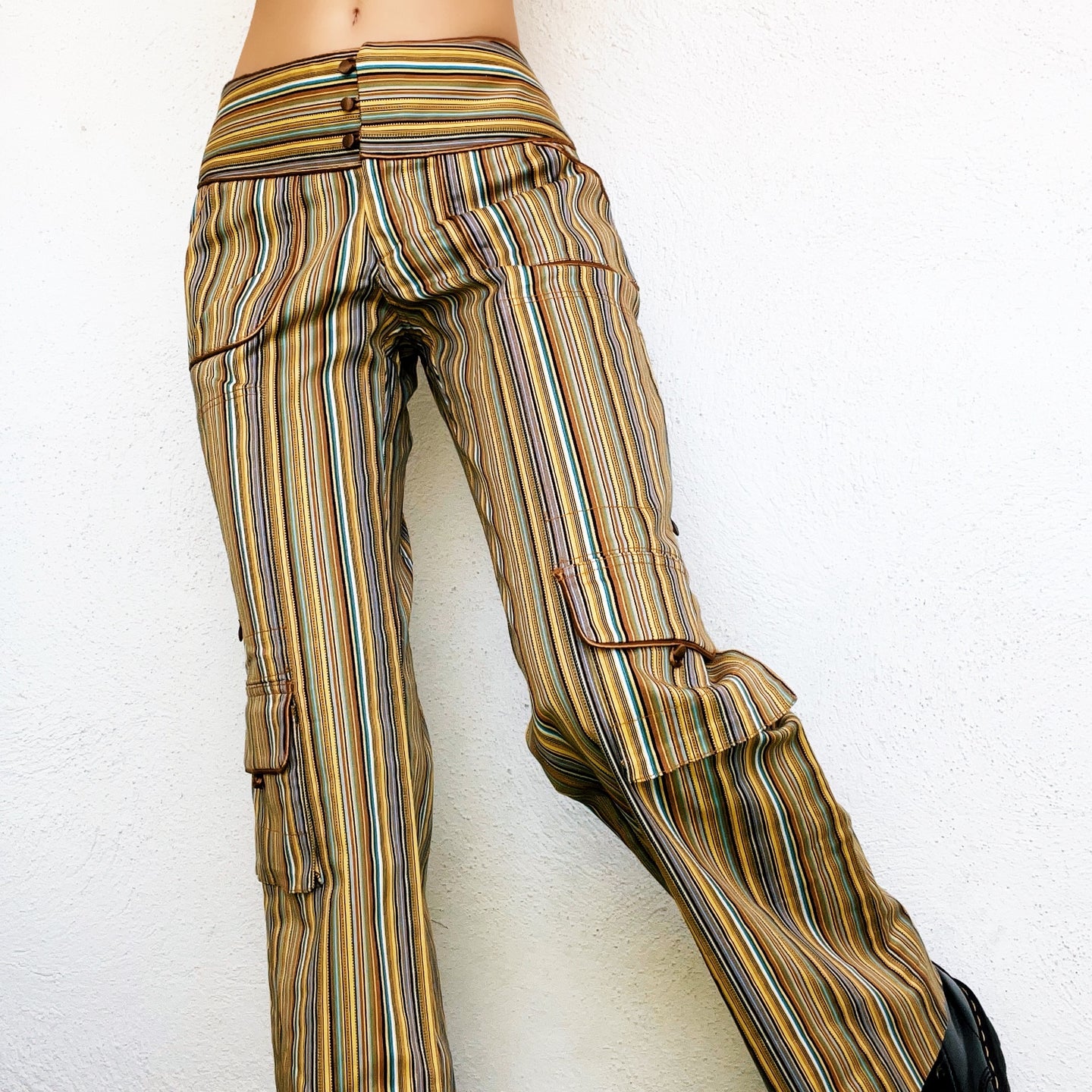 Funky Striped Cargo Pants