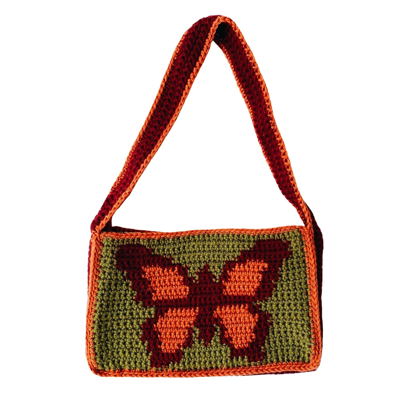 Autumn Butterfly Shoulder Bag by Carolannie Crochet