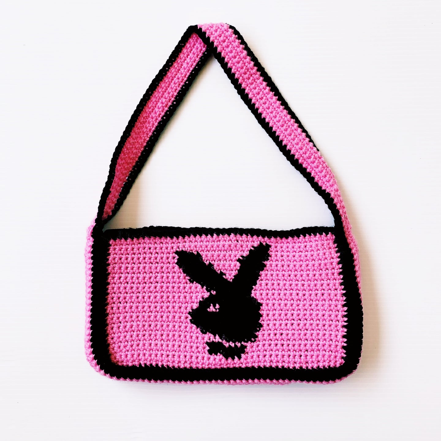 Pink Playmate Shoulder Bag by Carolannie Crochet