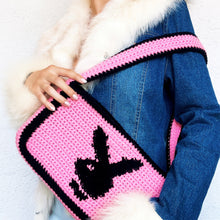 Load image into Gallery viewer, Pink Playmate Shoulder Bag by Carolannie Crochet
