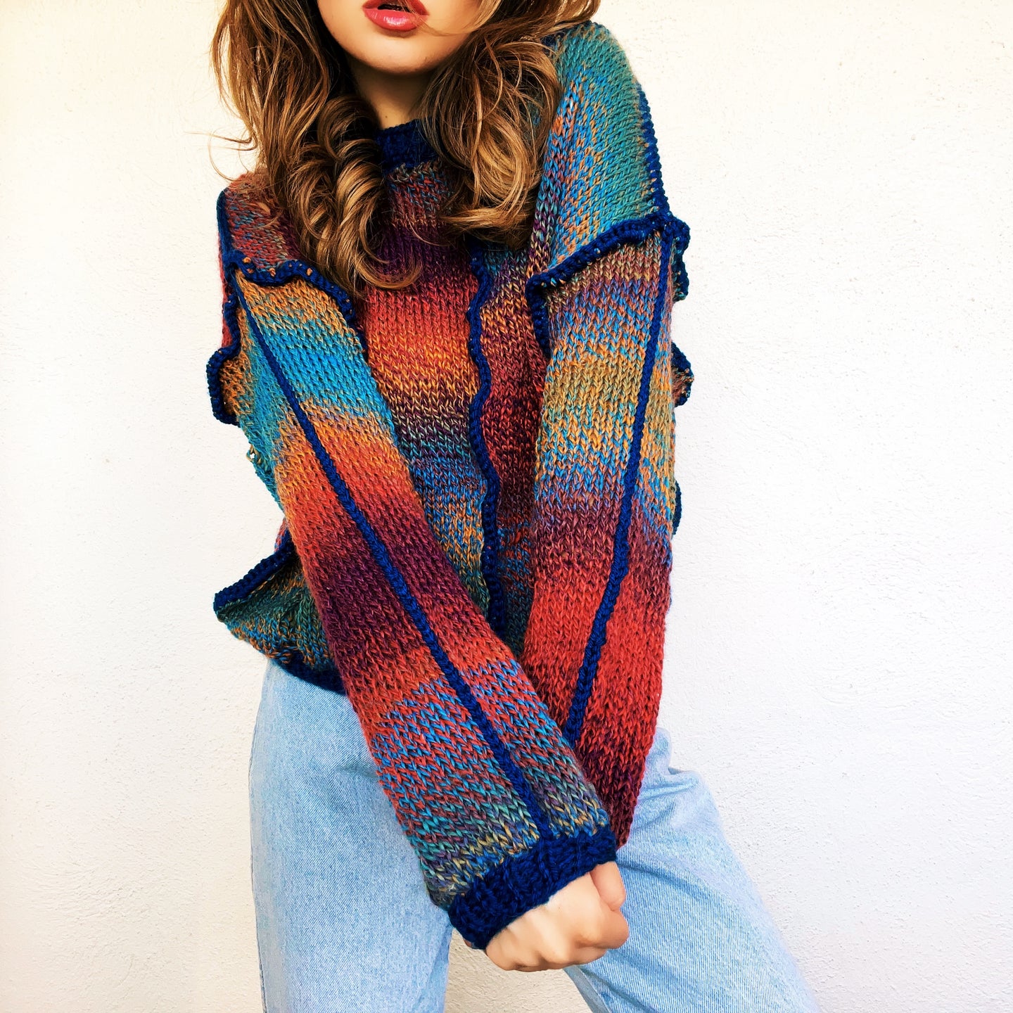 Funky Distressed Sweater by Carolannie Crochet