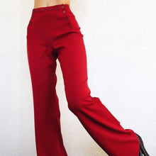 Load image into Gallery viewer, Cherry Red Wide Leg Pants
