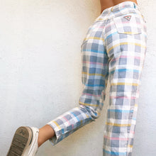 Load image into Gallery viewer, Pastel Gingham Palmetto&#39;s Jeans
