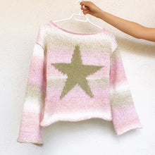 Load image into Gallery viewer, Pastel Star Sweater by Carolannie Crochet
